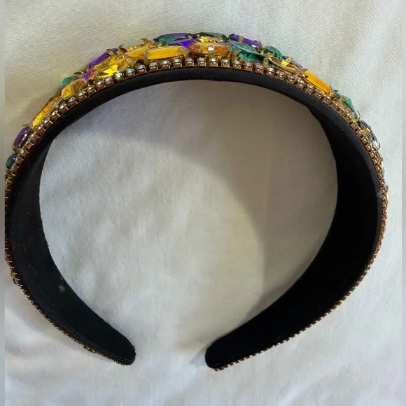 Gemstone Headband rhinestones multicolor - Picture 4 of 13